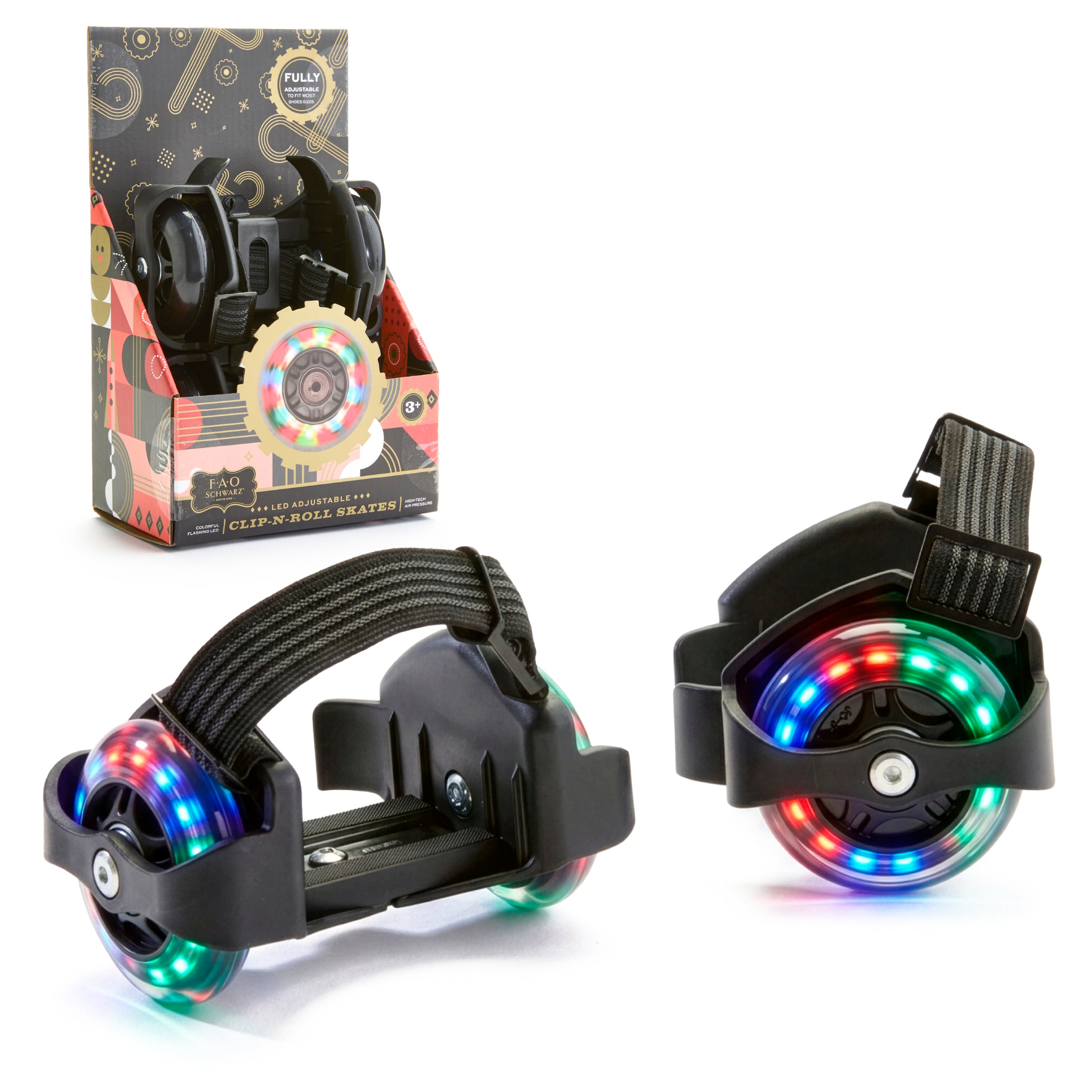 FAO Schwarz - LED Clip-N-Roll Skates - Outdoor