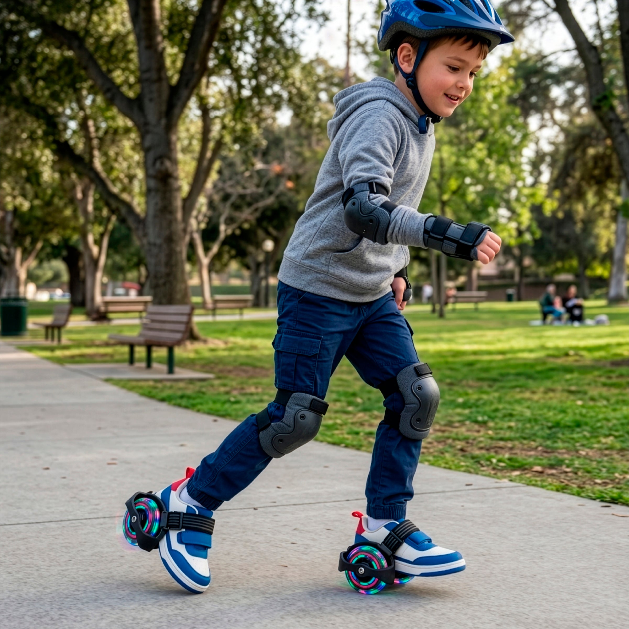 FAO Schwarz - LED Clip-N-Roll Skates - Outdoor