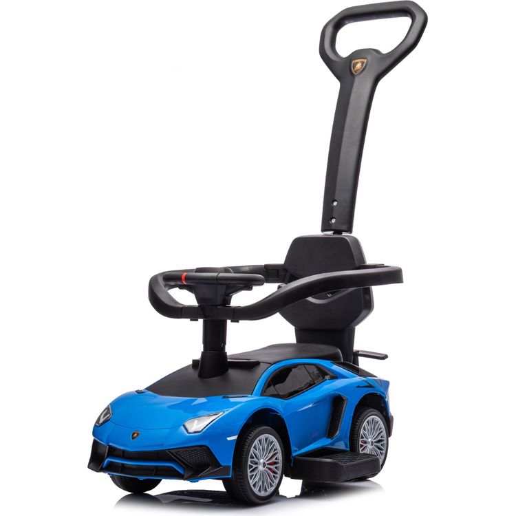 Freddo - Lamborghini 3-in-1 Push Ride On Toy Car - Blue - Outdoor