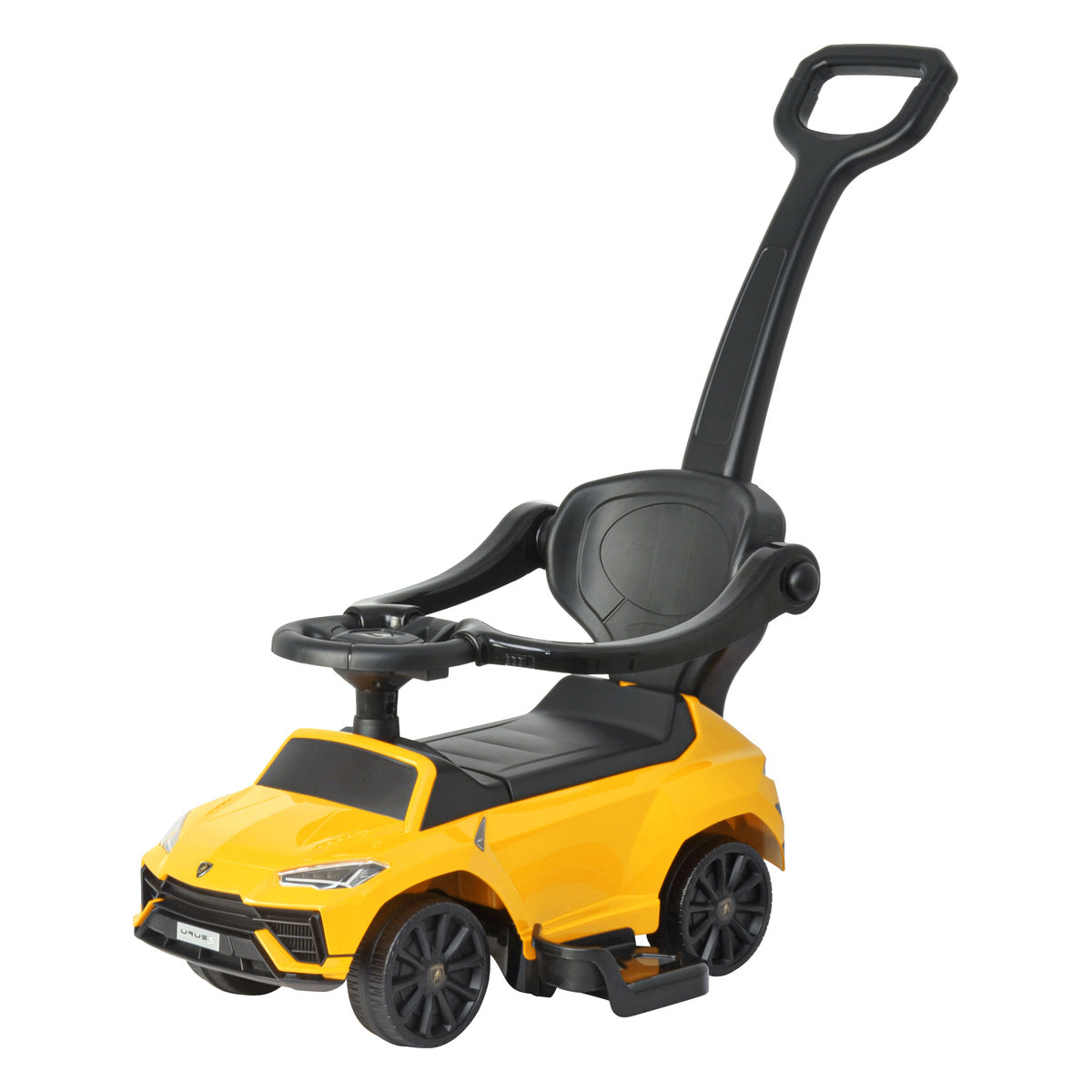 Best Ride on Cars - Lamborghini Urus 3 In 1 Push Car - Yellow - Outdoor