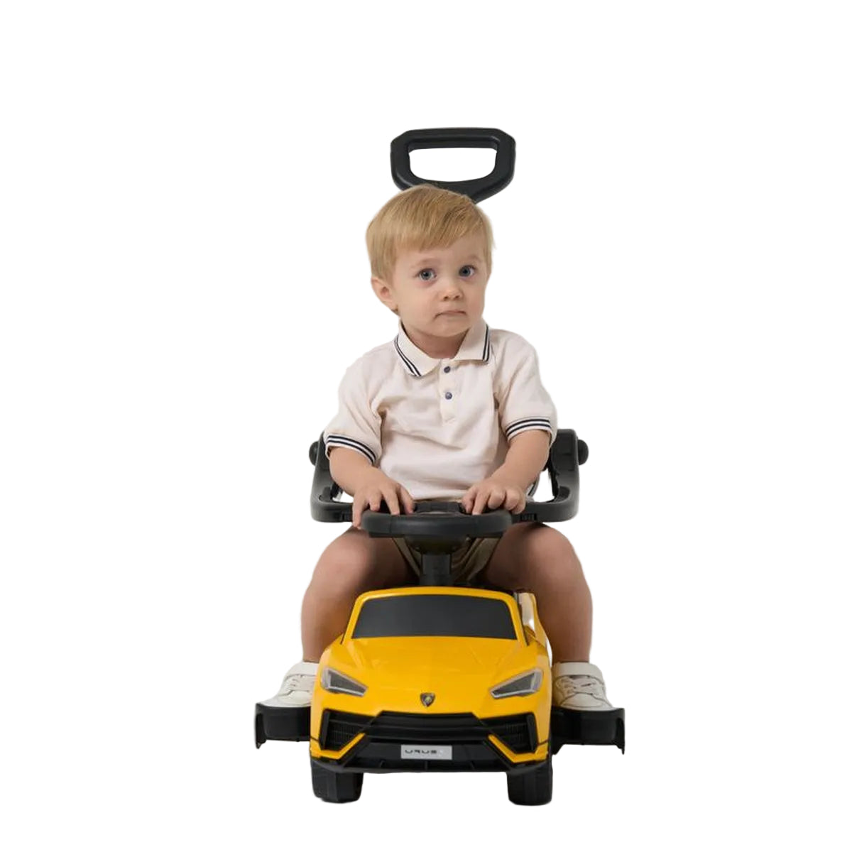 Best Ride on Cars - Lamborghini Urus 3 In 1 Push Car - Yellow - Outdoor