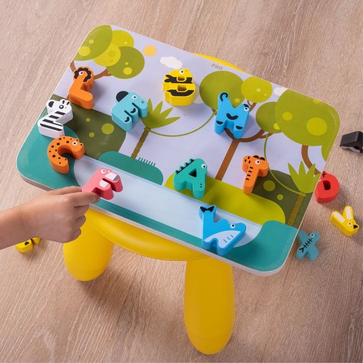 FAO Schwarz - Learning Letters Animal Alphabet Board - Preschool