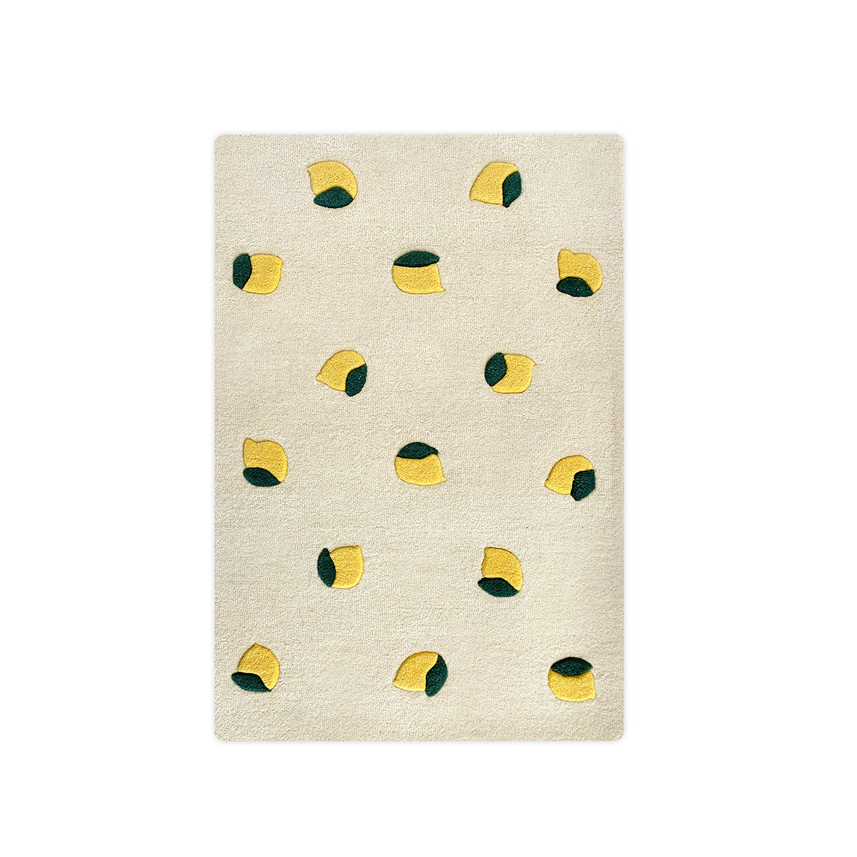 Maison Deux - Lemons Rug - Cream & Yellow - Room Decor