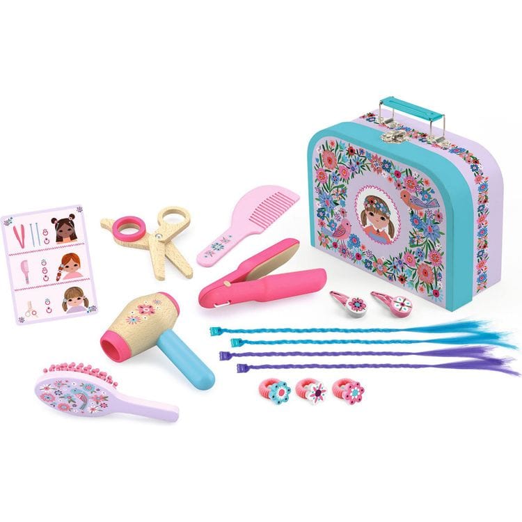 Djeco - Lily Pretend Play Hairdressing Set - Preschool