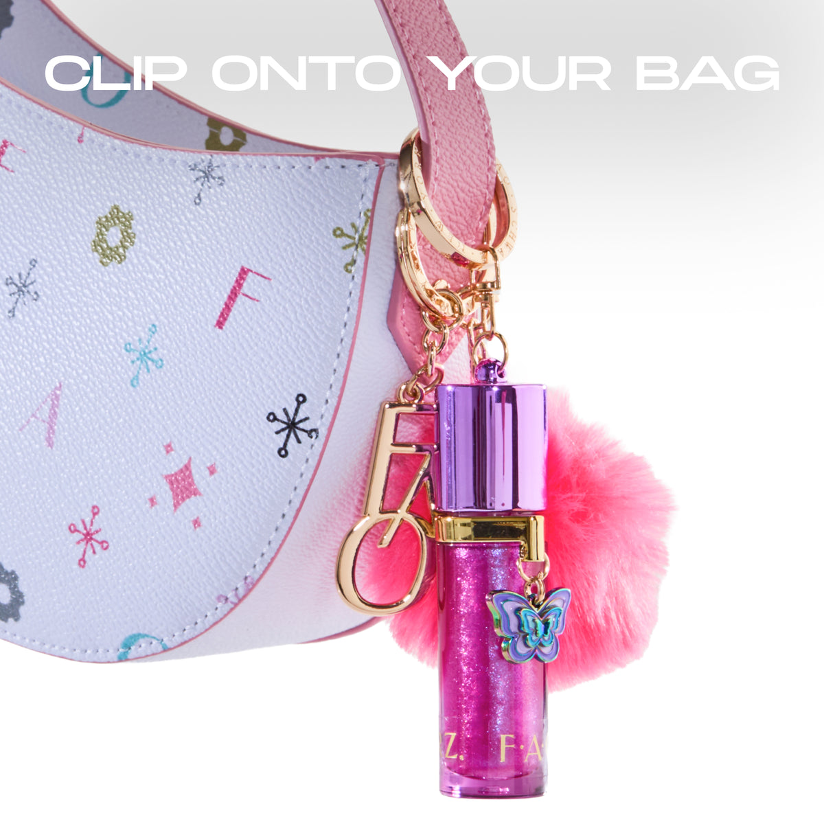 FAO Schwarz - Lip Gloss Keychain – Juice Pop - Fashion Activity and Roleplay