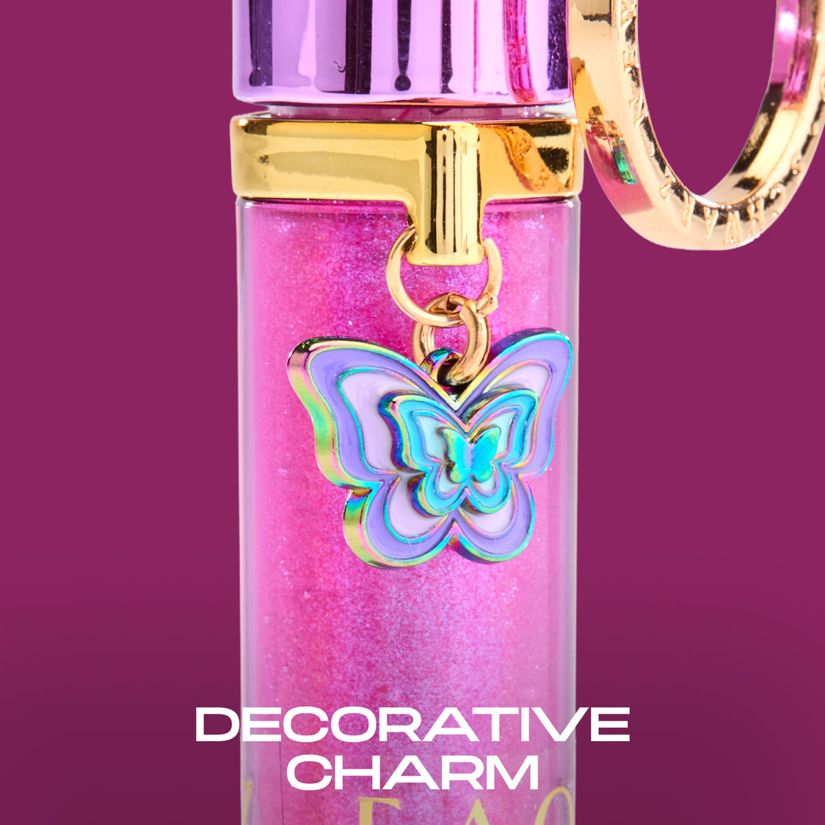 FAO Schwarz - Lip Gloss Keychain – Juice Pop - Fashion Activity and Roleplay