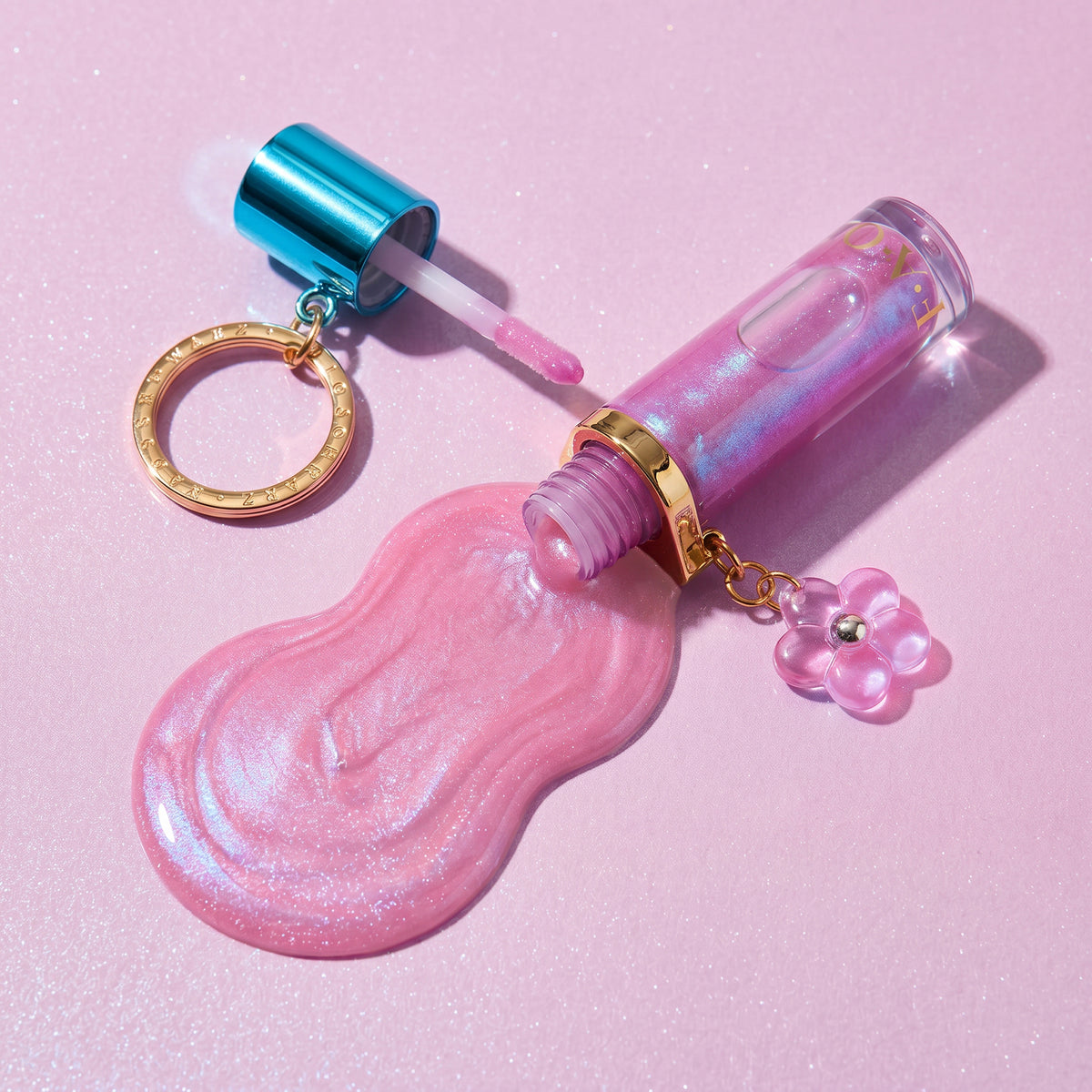FAO Schwarz - Lip Gloss Keychain – Party Girl - Fashion Activity and Roleplay