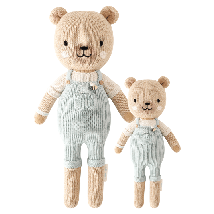 Cuddle And Kind - Little 13" Charlie the Honey Bear Hand-Knit Doll - Plush