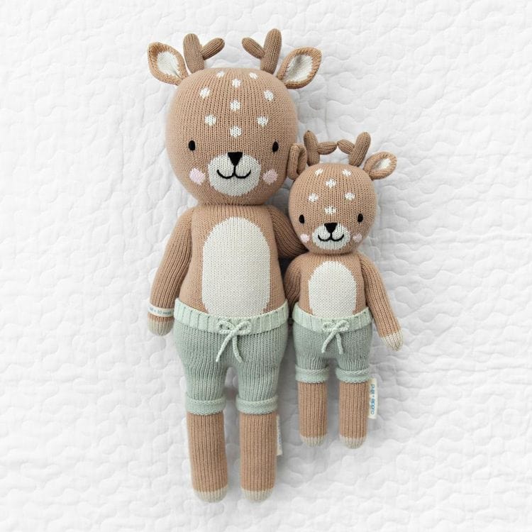 Cuddle And Kind - Little 13" Elliott the Fawn Hand-Knit Doll - Plush