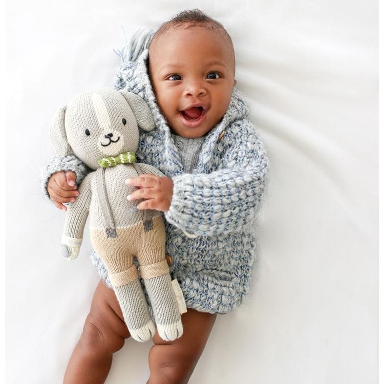 Cuddle And Kind - Little 13" Noah the Dog Hand-Knit Doll - Plush
