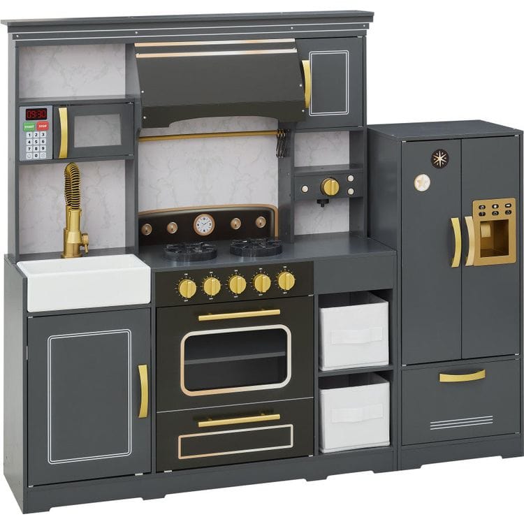 Teamson Kids - Little Chef Colonie Play Kitchen Set with Accessories - Preschool