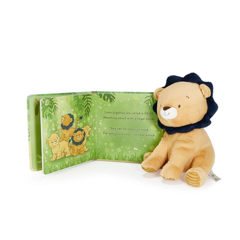 Bunnies By The Bay - Little Lenny the Lion Plush & Book Bundle - Infants