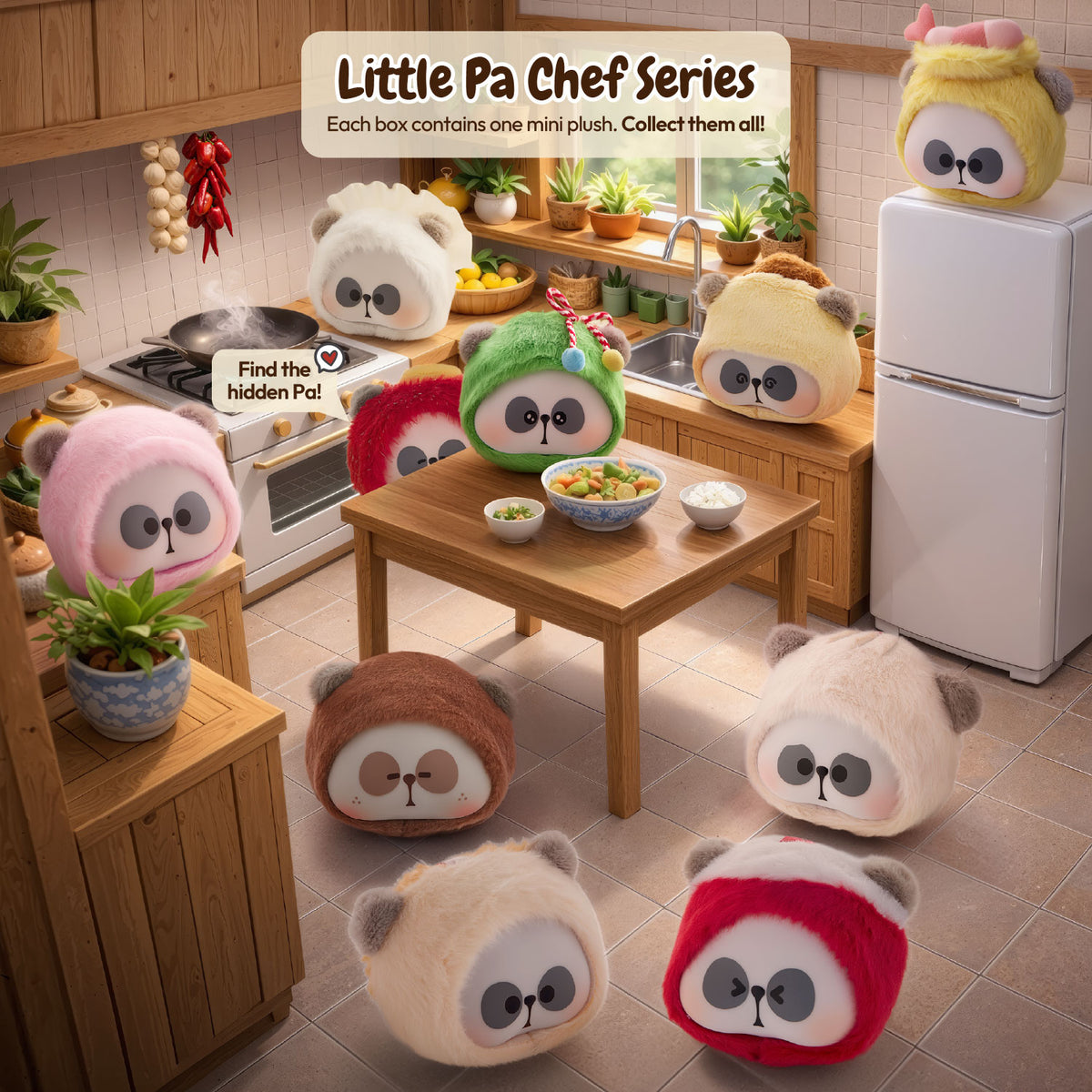 Battat Blind Boxes - Little Pa Chef Series Plush Blind Box - Collectibles