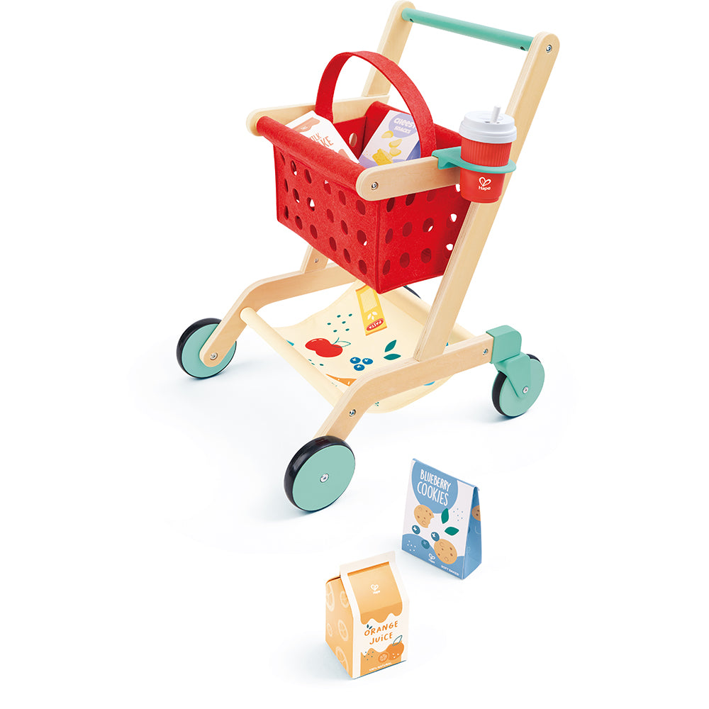 Hape - Little Shopper's Shopping Cart with Basket - Preschool