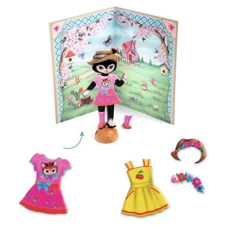 Djeco - Little Wardrobe Collage Craft Kit - Creativity
