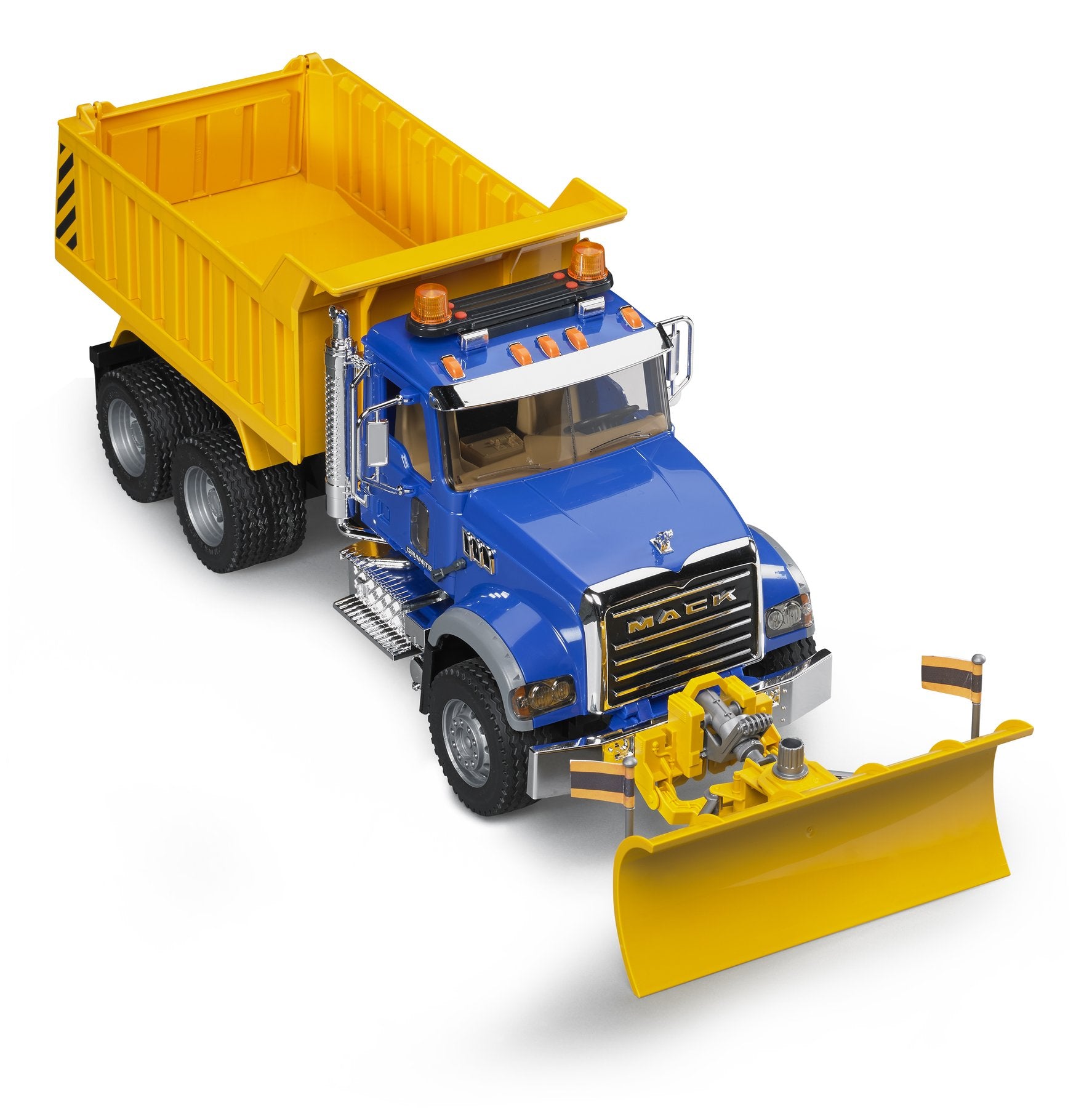 Bruder - MACK Granite Dump Truck with Snow Plow Blade - Vehicles