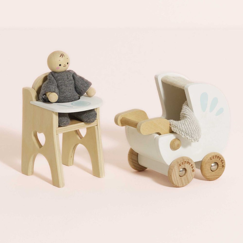 Nursery Dollhouse Furniture Set