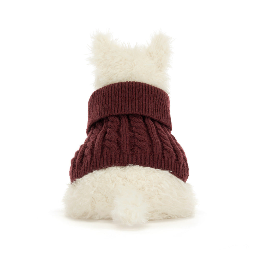 Munro Scottie Dog Plush 'Winter Jumper'