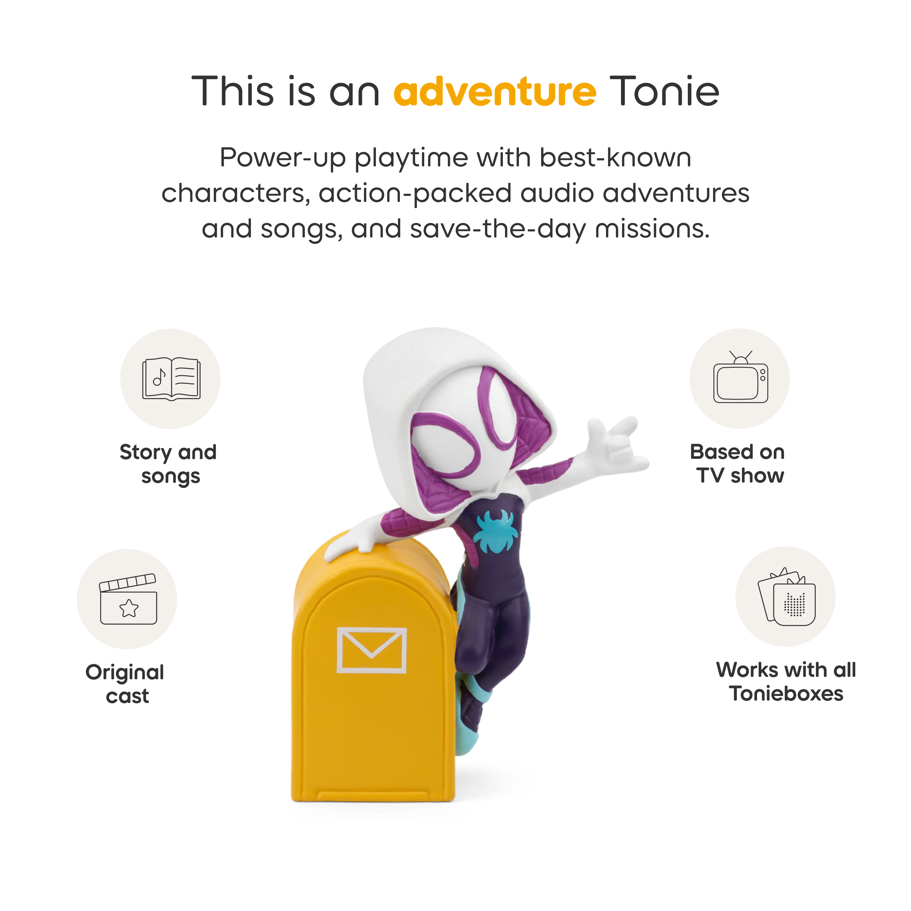 Tonies - Marvel's Spidey and His Amazing Friends: Ghost-Spider Tonie - Electronics