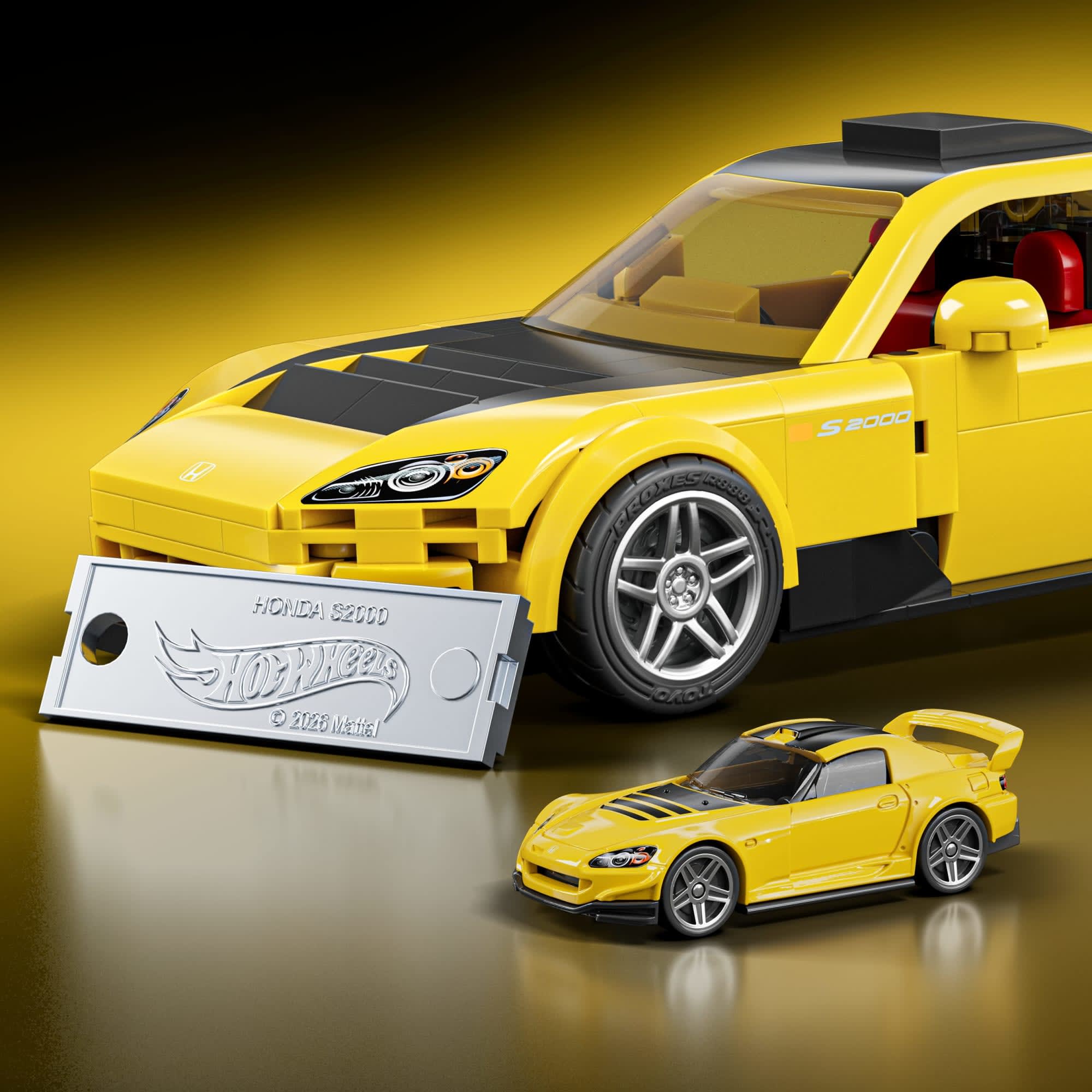 Hot Wheels - Mattel Brick Shop Hot Wheels ’07 Honda S2000 Building Set - Vehicles