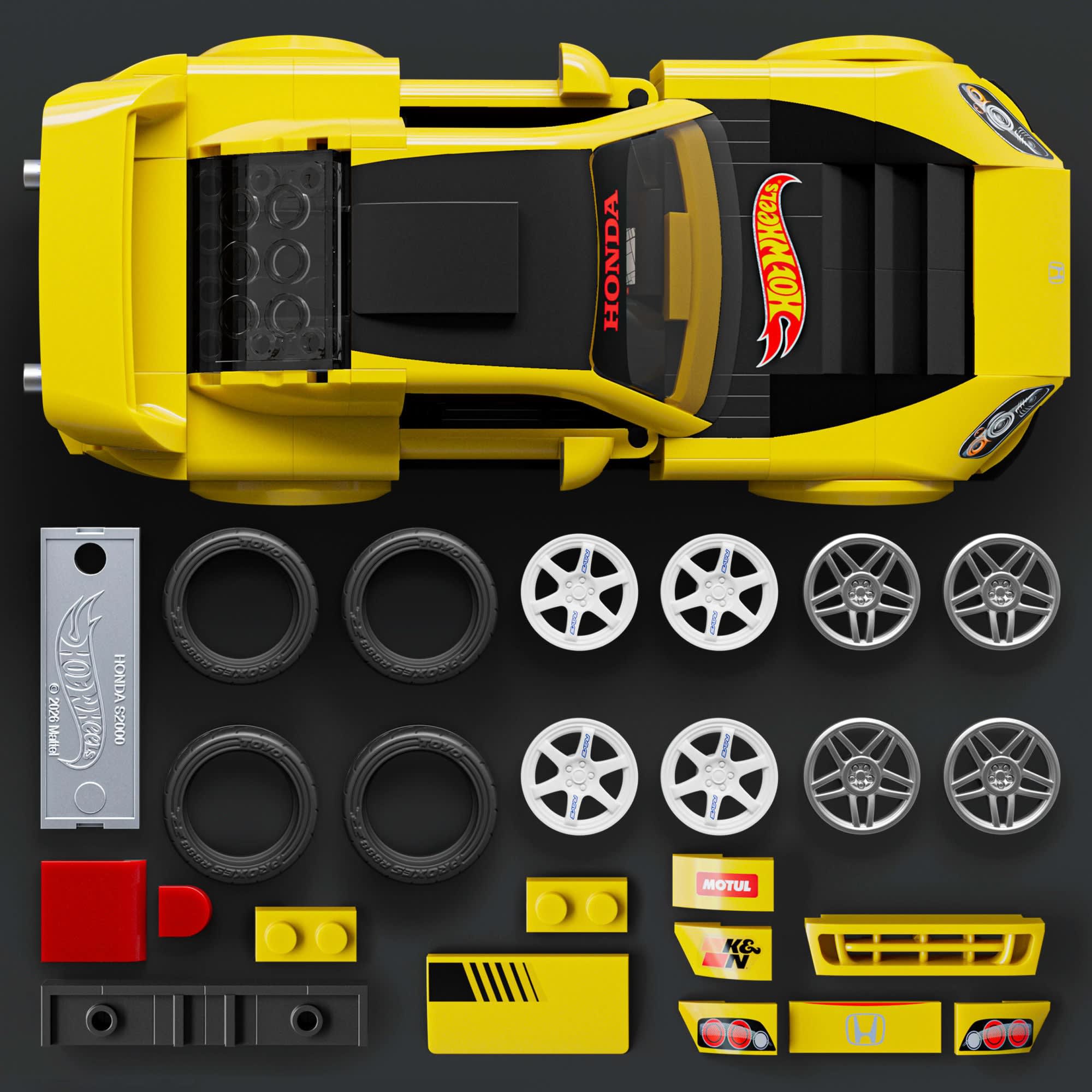 Hot Wheels - Mattel Brick Shop Hot Wheels ’07 Honda S2000 Building Set - Vehicles