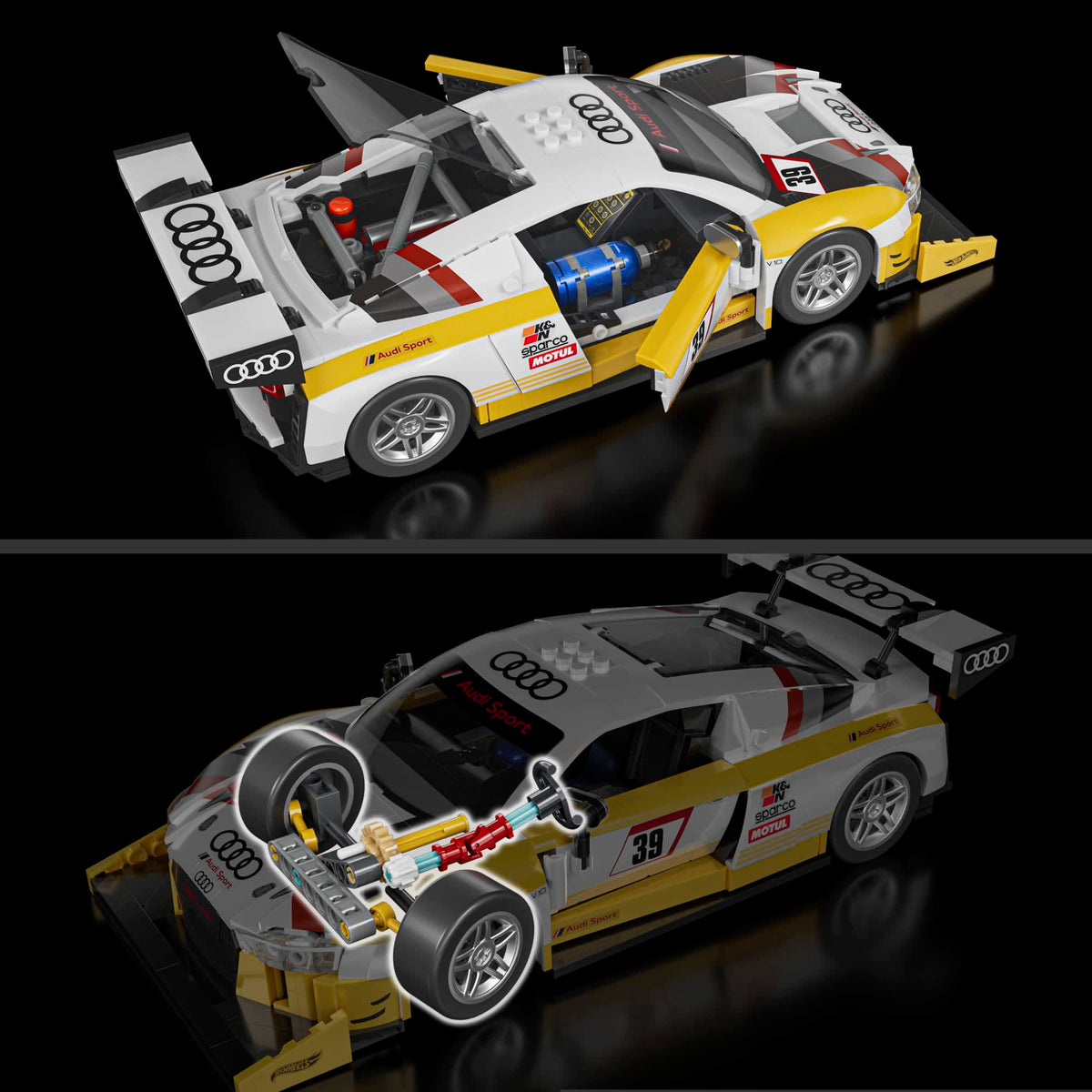 Hot Wheels - Mattel Brick Shop Hot Wheels ‘15 Audi R8 LMS Building Set - Vehicles