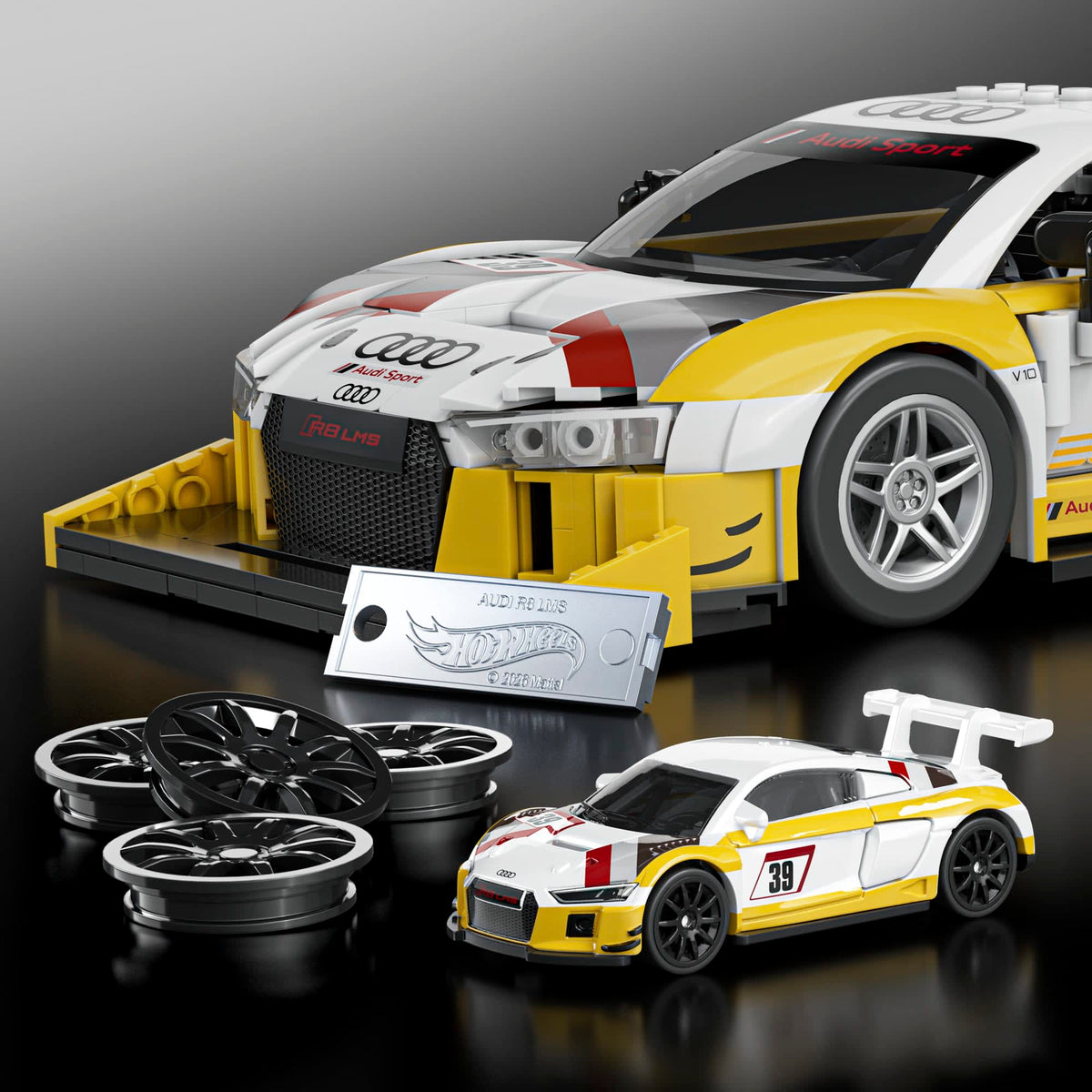 Hot Wheels - Mattel Brick Shop Hot Wheels ‘15 Audi R8 LMS Building Set - Vehicles