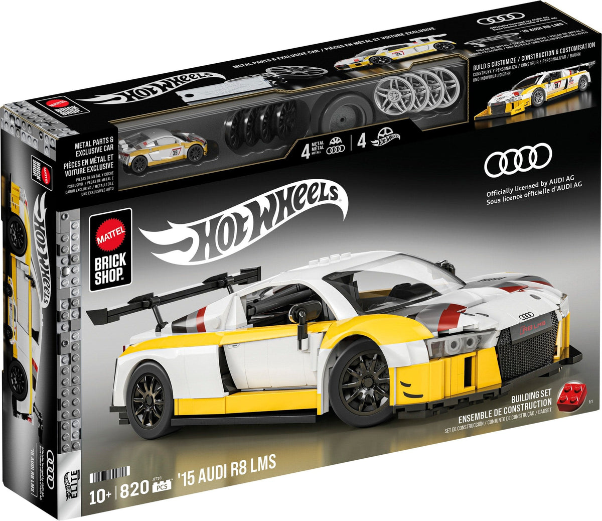 Hot Wheels - Mattel Brick Shop Hot Wheels ‘15 Audi R8 LMS Building Set - Vehicles