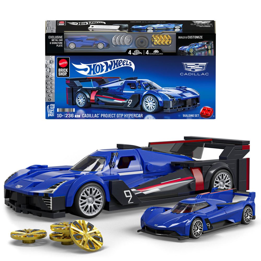 Hot Wheels - Mattel Brick Shop Hot Wheels Cadillac Project GTP Hypercar - Vehicles