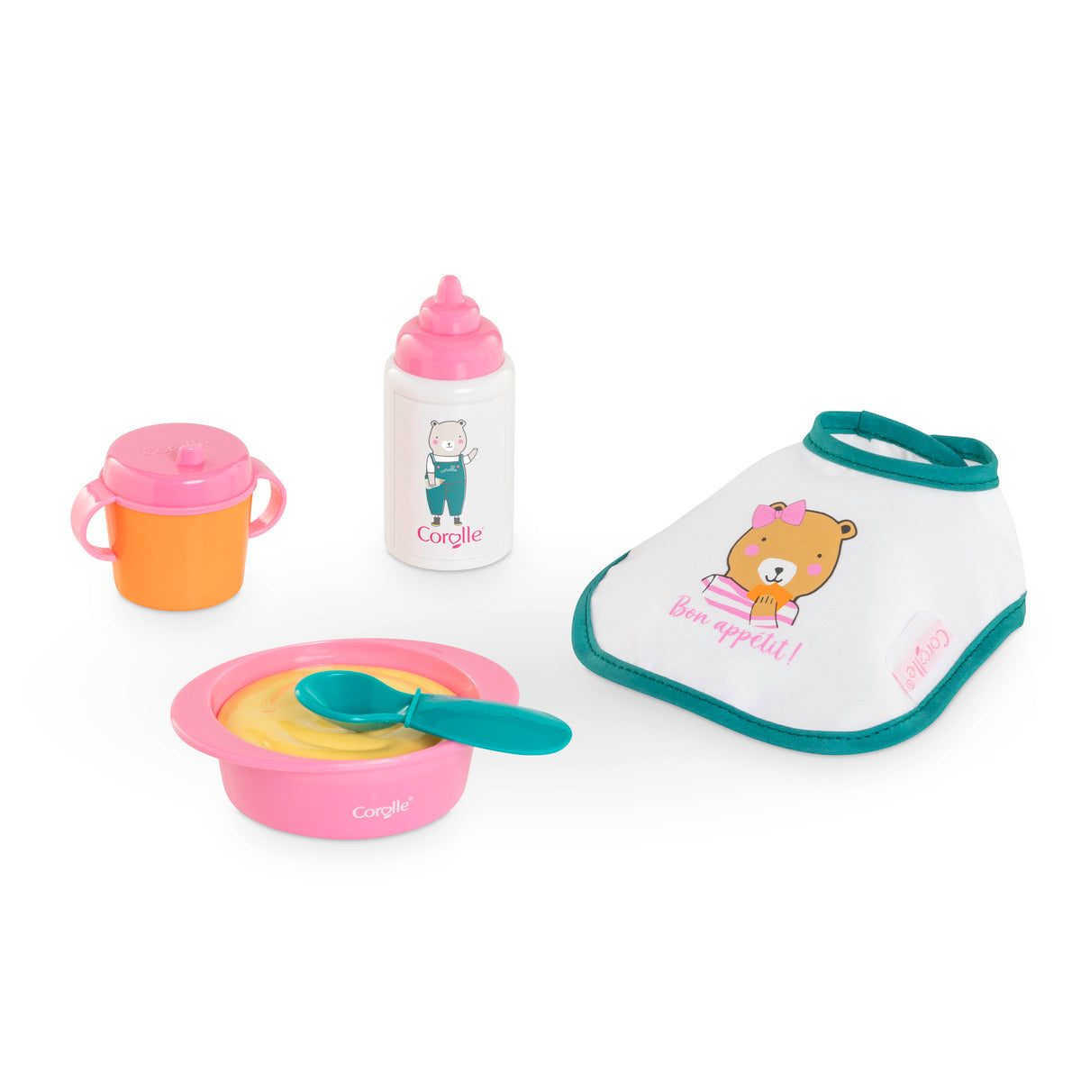 Corolle - Mealtime Pretend Play Set for 12" Dolls - Dolls