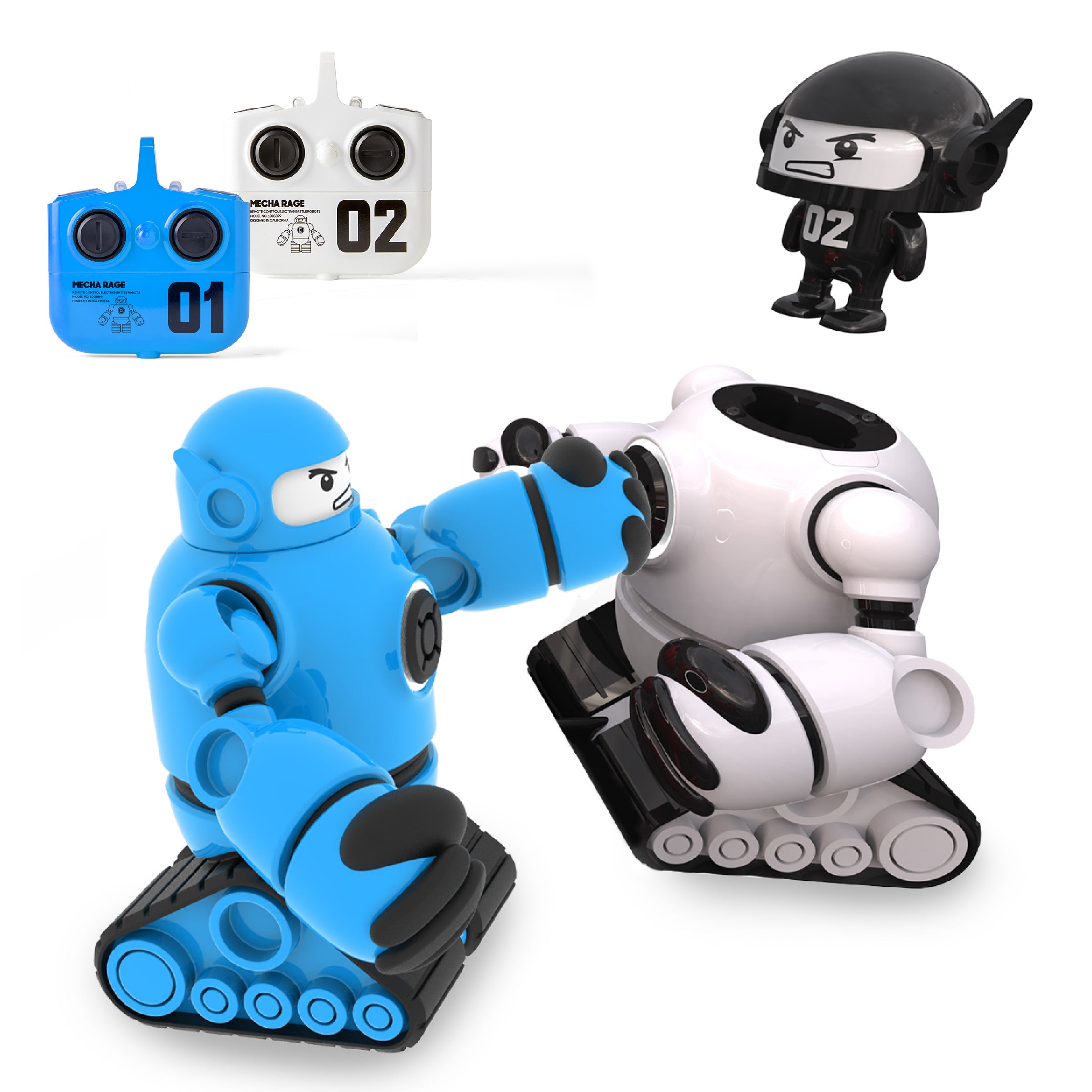 Sharper Image - Mecha Rivals RC Ejecting Battle Robots - Vehicles
