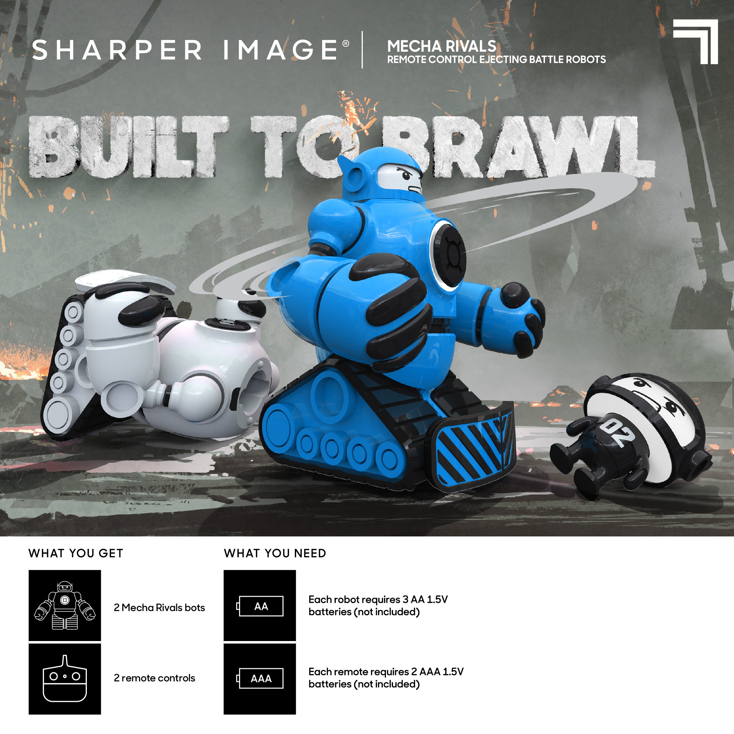 Sharper Image - Mecha Rivals RC Ejecting Battle Robots - Vehicles