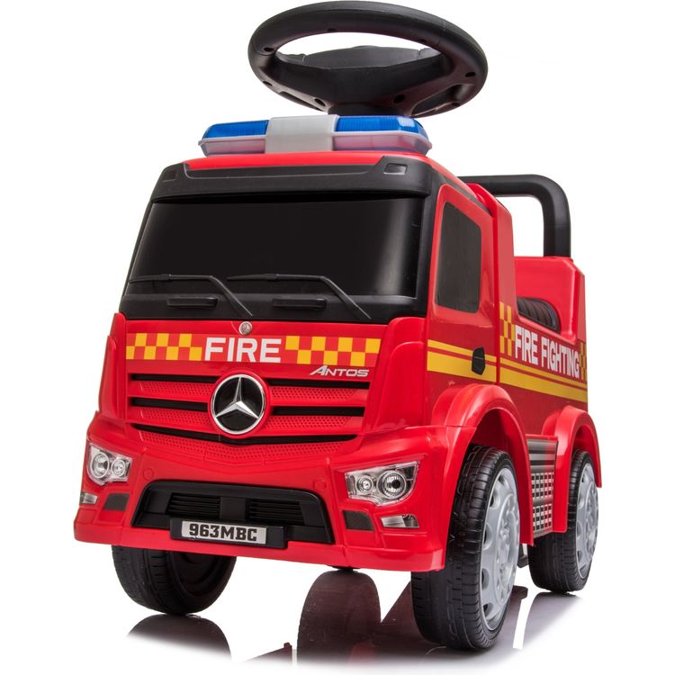 Freddo - Mercedes Benz Antos Foot to Floor Fire Truck Ride On - Outdoor