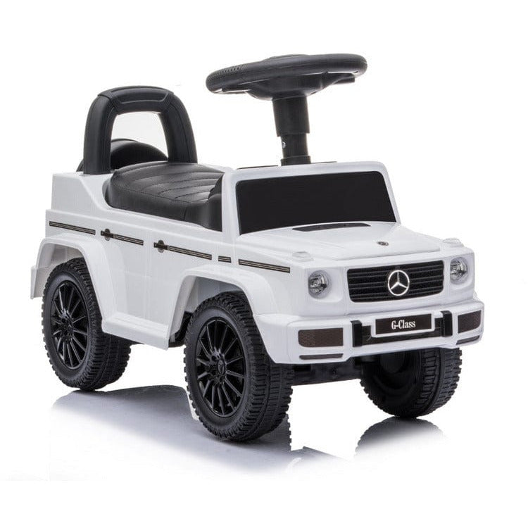 Best Ride on Cars - Mercedes G-Wagon Push Car - White - Outdoor