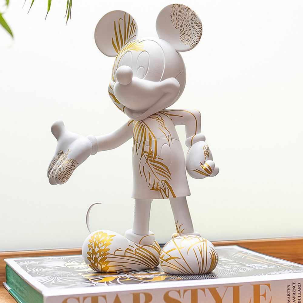 Leblon Delienne - Mickey Mouse 12" Star Style Martyn Lawrence Bullard Figurine - White & Gold - Collectibles