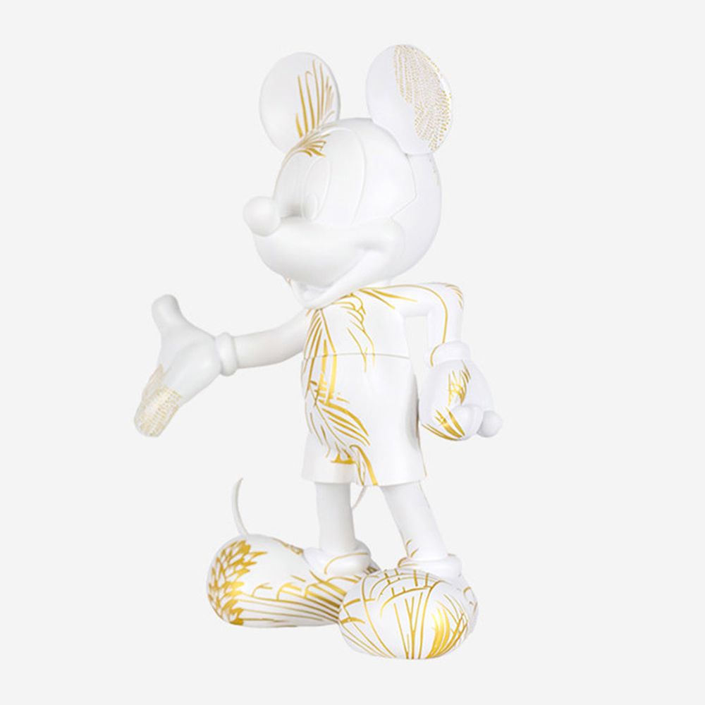Leblon Delienne - Mickey Mouse 12" Star Style Martyn Lawrence Bullard Figurine - White & Gold - Collectibles