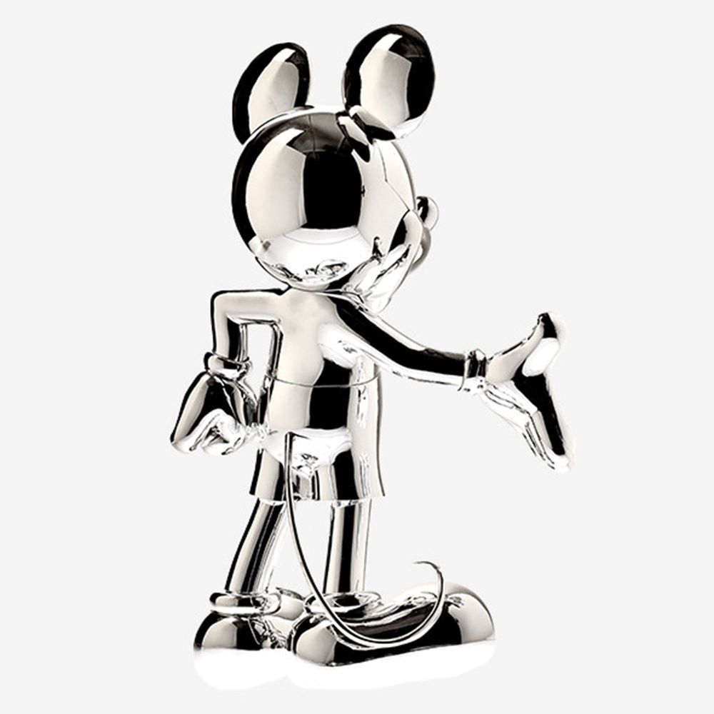 Leblon Delienne - Mickey Mouse 12" Welcome Studio Figurine - Silver - Collectibles