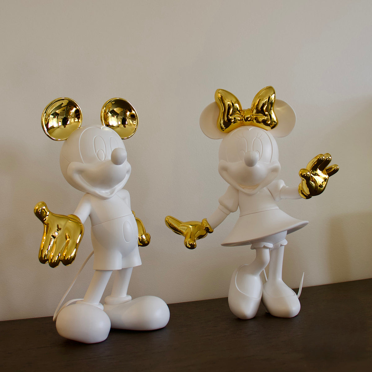Leblon Delienne - Mickey Mouse Figure White & Gold - 23.6" - Collectibles
