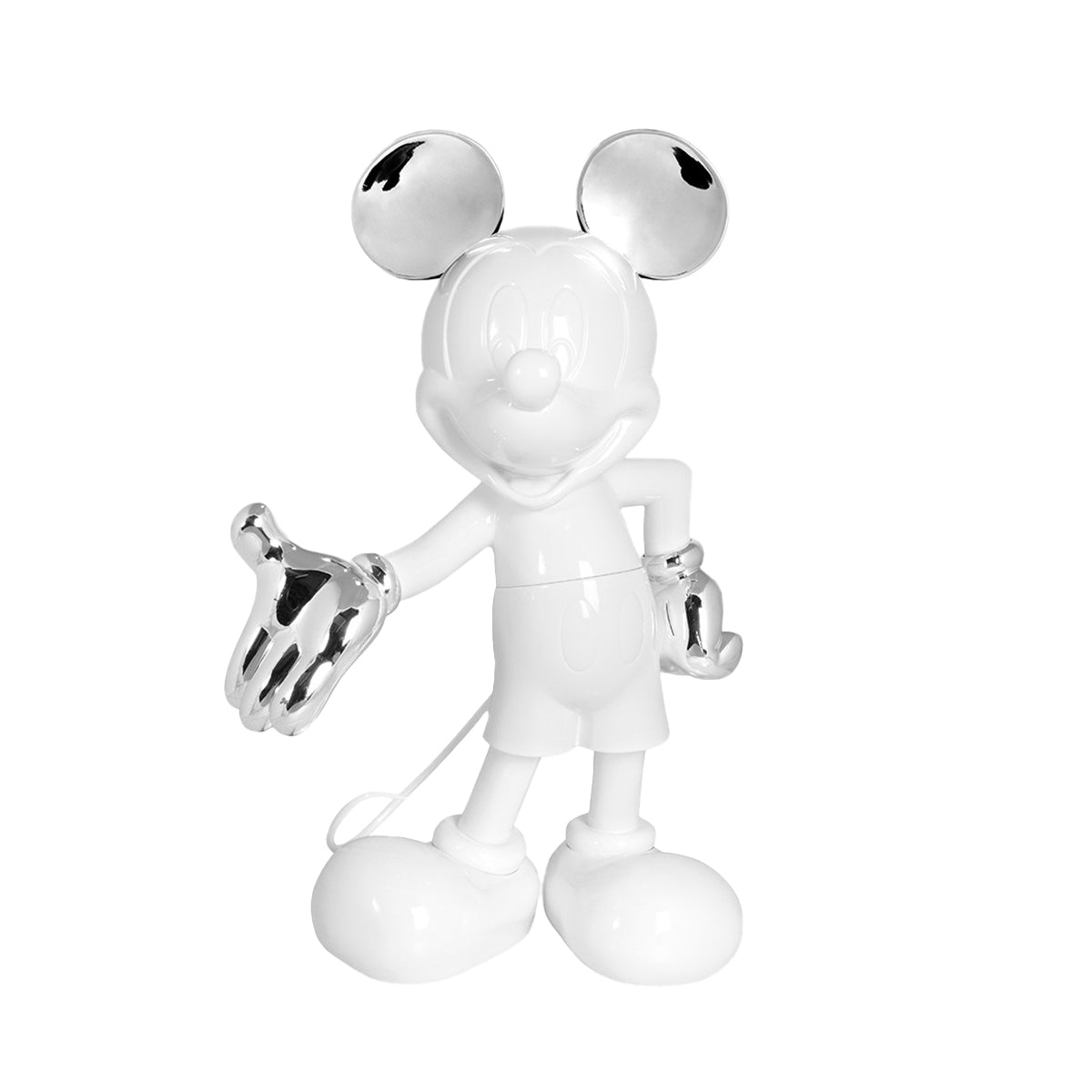 Leblon Delienne - Mickey Mouse Figure White & Silver - 55" - Collectibles