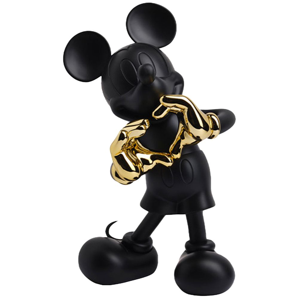 Leblon Delienne - Mickey Mouse With Love 12" Kelly Hoppen Figurine - Black & Gold - Collectibles