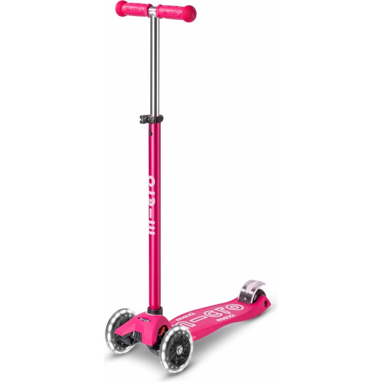 Micro Kickboard - Micro Maxi LED Scooter - Pink - Outdoor