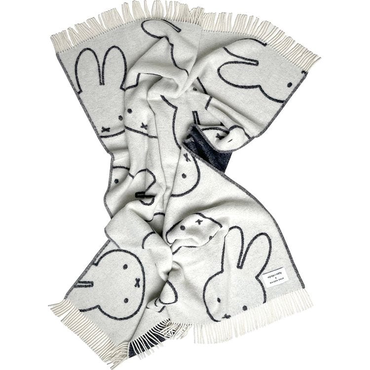 Maison Deux - Miffy Blanket - White/Black - Room Decor