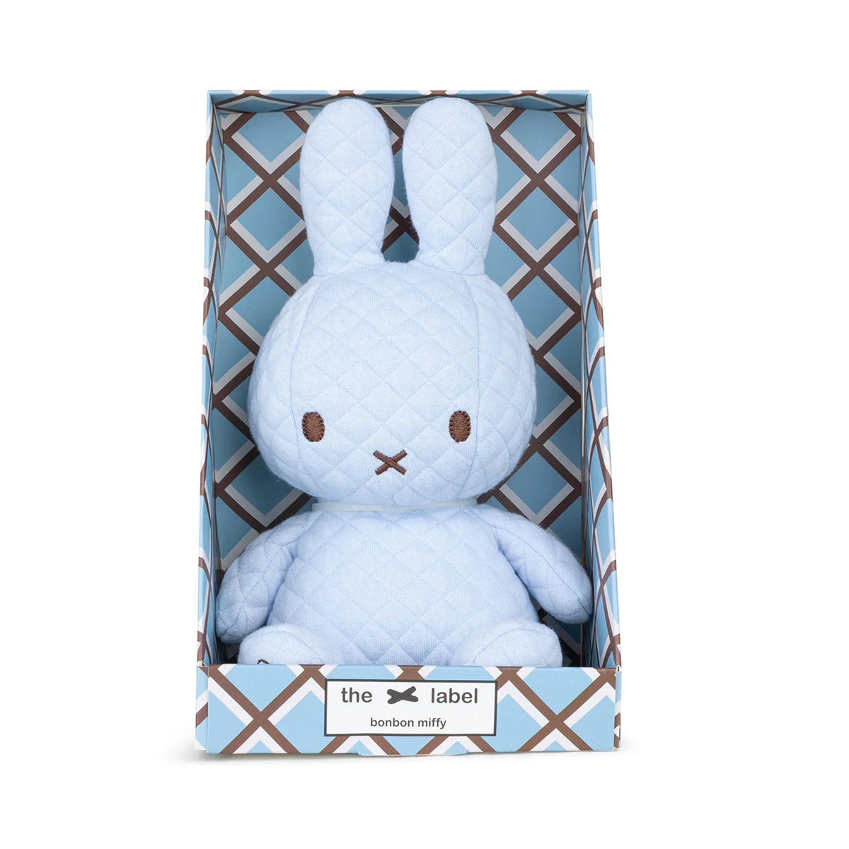 Bon Ton Toys - Miffy Blue Bonbon Sitting Plush in Giftbox - 9" - Plush