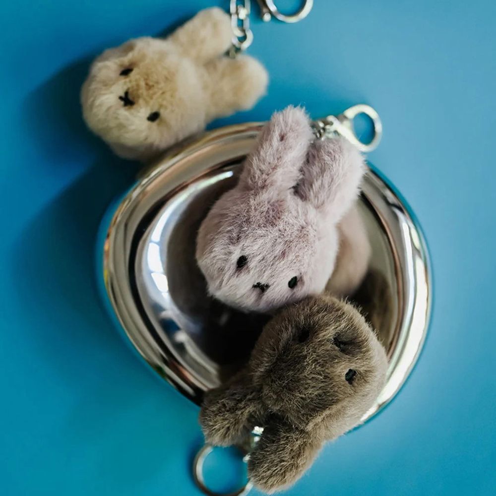 Bon Ton Toys - Miffy ECO Fuzzy Keychain - Taupe - Plush