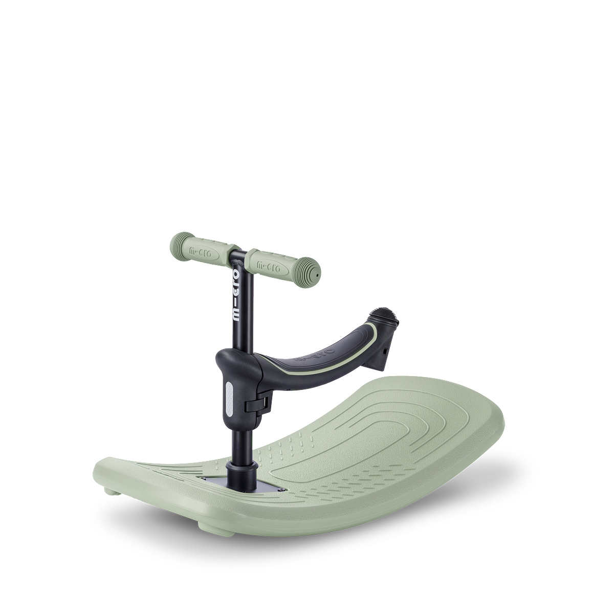 Micro Kickboard - Mini Deluxe Rock & Go LED Scooter - Olive Sage - Outdoor