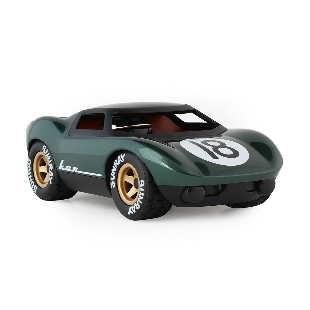 Playforever - Mini Ken Rogers Toy Car - Metallic Green - Vehicles