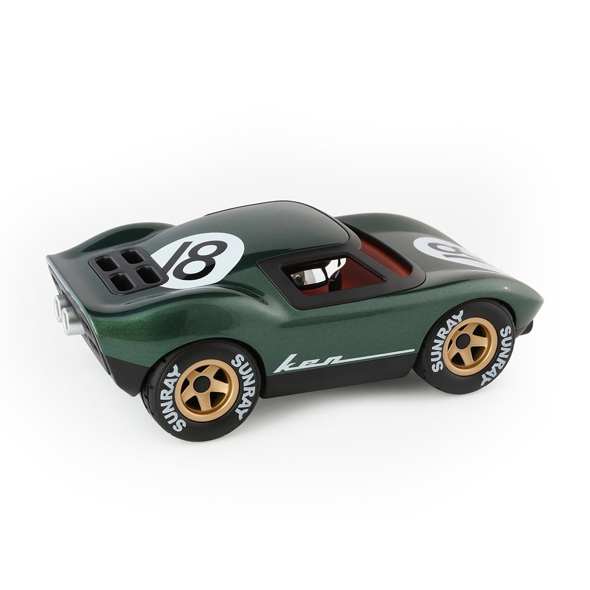 Playforever - Mini Ken Rogers Toy Car - Metallic Green - Vehicles