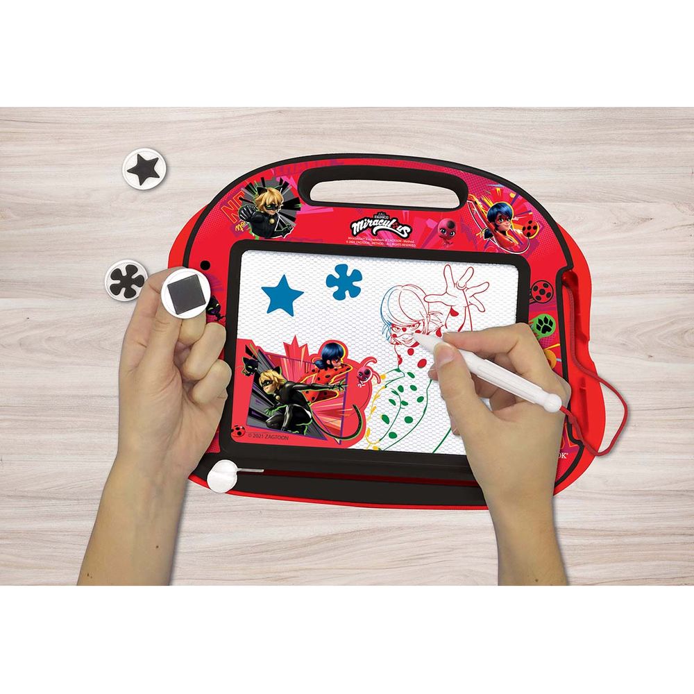Miraculous - Miraculous Magnetic Multicolor Drawing Board with Accessories - Preschool