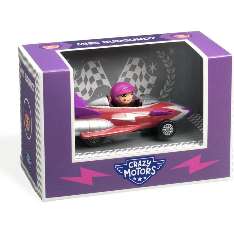 Djeco - Miss Burgundy Crazy Motors Car Toy - Vehicles