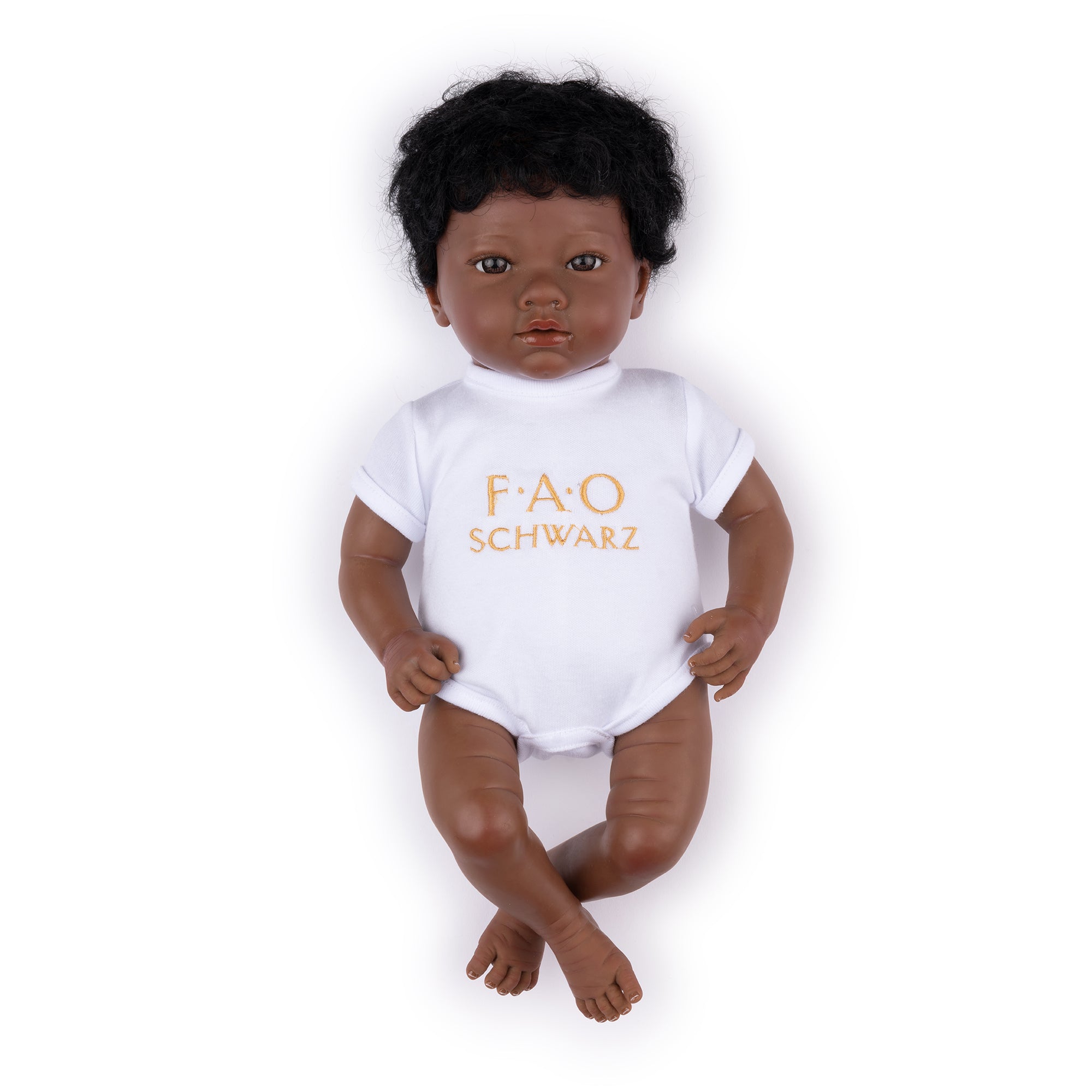 FAO Schwarz - My FAO Doll - Dark Skin with Dark Brown Hair & Eyes - My FAO Doll